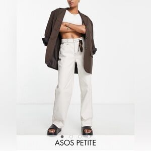 ASOS Designs Petite Wide Leg Cargo Jeans